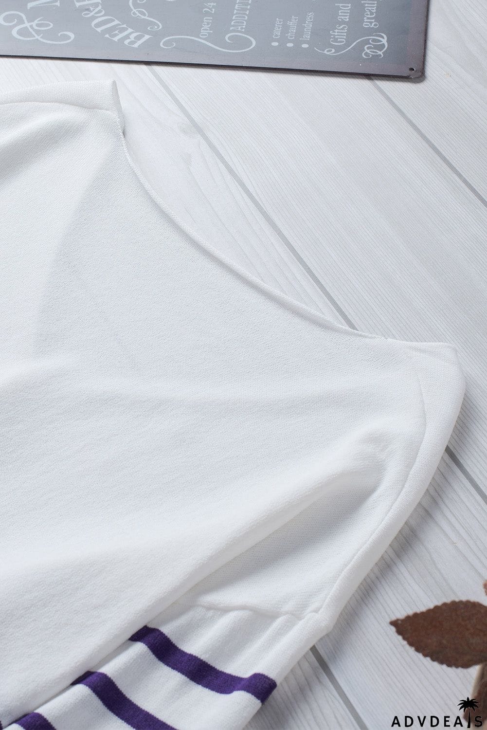 Striped V Neck Sweater