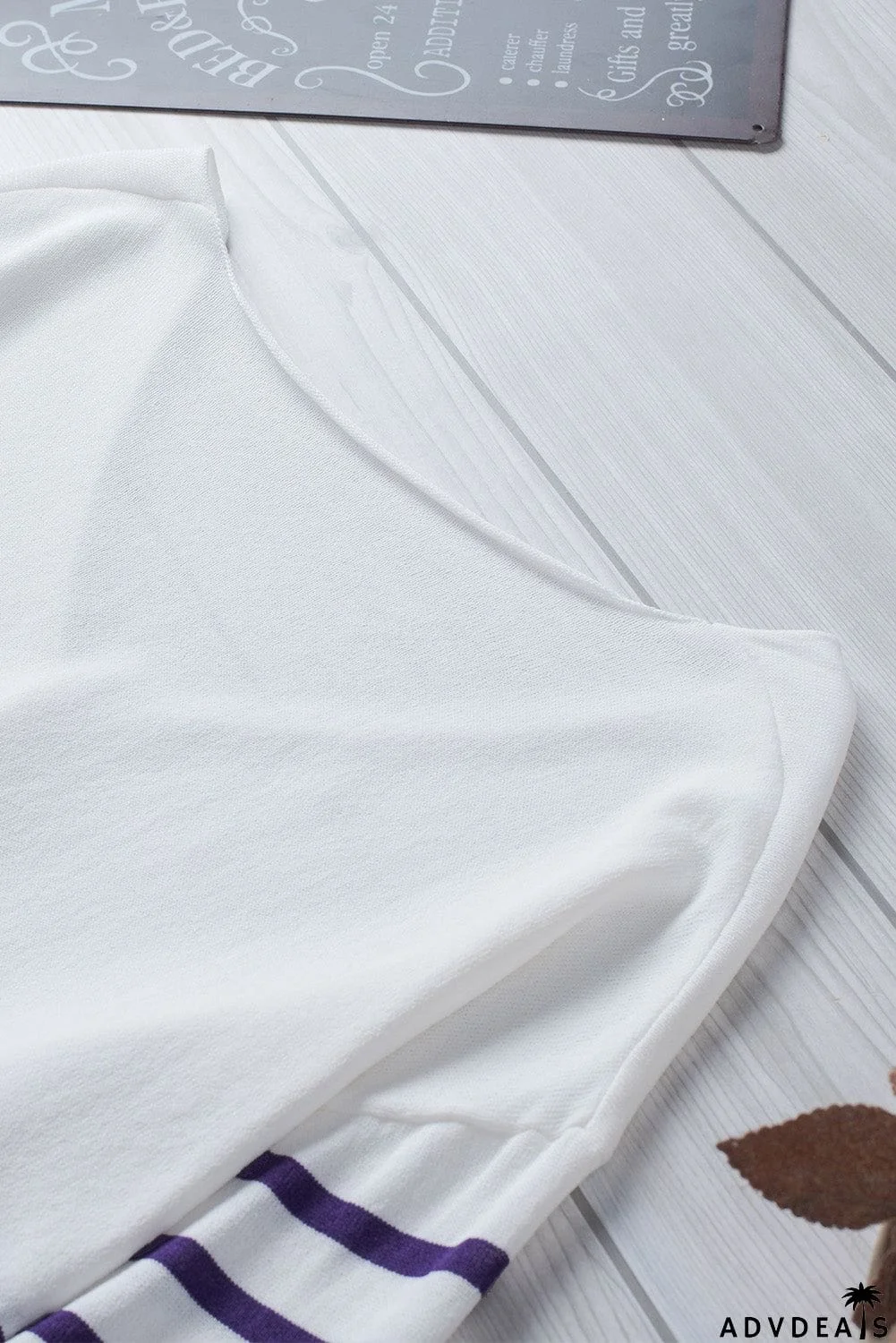 Striped V Neck Sweater