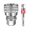 Universal Sleeve Adaptive Socket Wrench Set Wear Resist Multi-Purpose Socket Wrench Tool Multifunctional Self-Adjusting Ratchet Adapter for 3/8 Inch Drive Ratchet Torque Wrenches