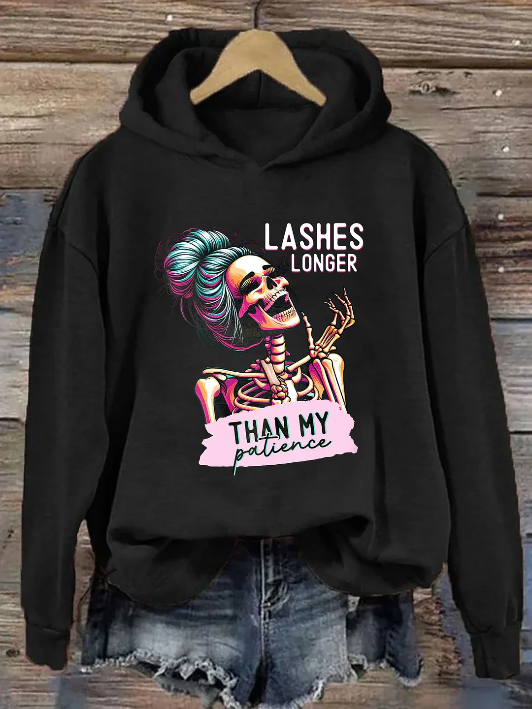 Lashes Longer Than My Patience Hoodie