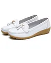 Women&lsquo;s Flat Loafer Ballet Leather Breathable Casual Shoes