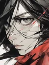 Mikasa Ackerman Decorative Painting - Attack On Titan - Xingkong Studio