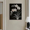 DIY Pearl Painting Orchid for Home Wall Decor with Frame(40x30cm)