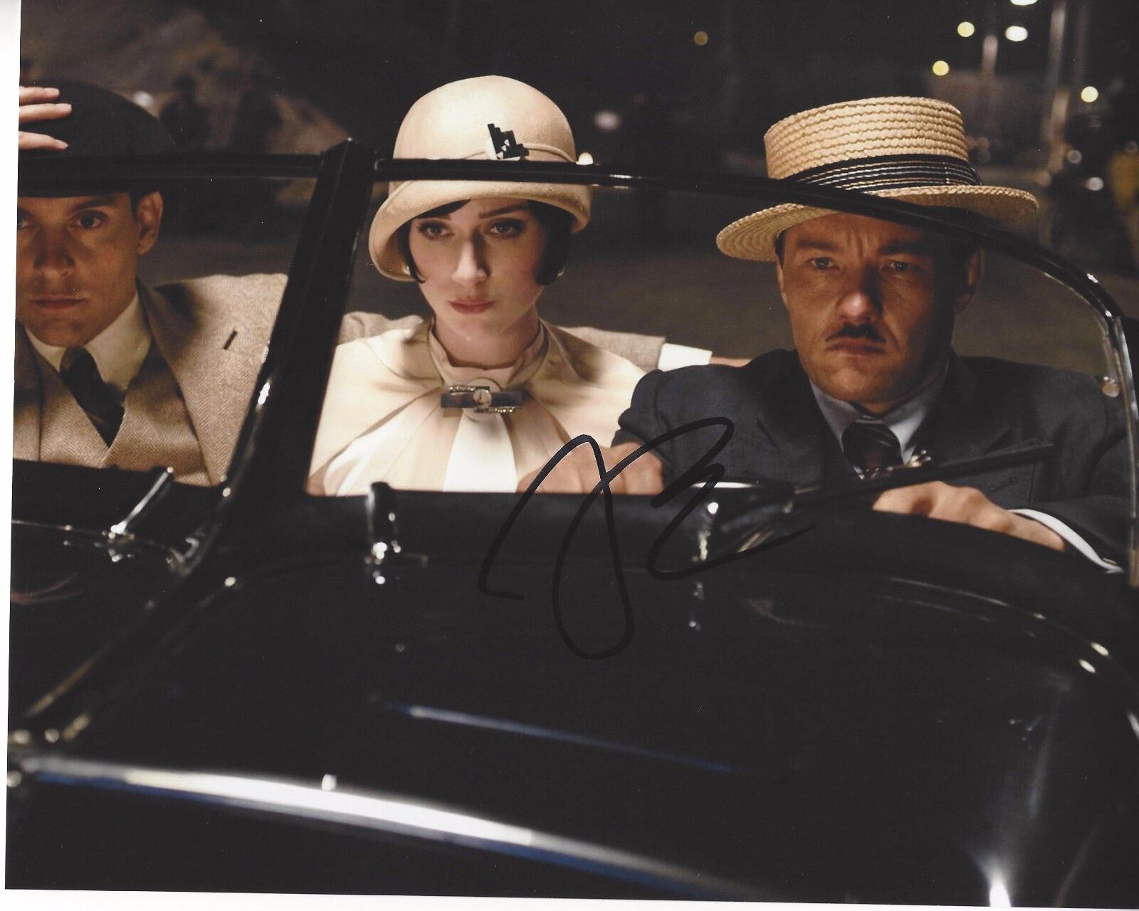 JOEL EDGERTON SIGNED GREAT GATSBY MOVIE 8X10 Photo Poster painting B W/COA BLACK MASS