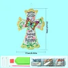 Diamond Painting Cross Home Decoration Pendant(Single-Sided Point Drill)