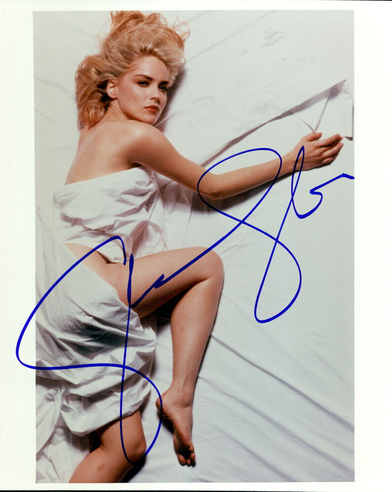 Sharon Stone signed 8x10 Photo Poster painting Nice!