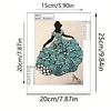 Framed Pearl Diamond Painting - Special Shaped - Princess Gown (17x22cm)