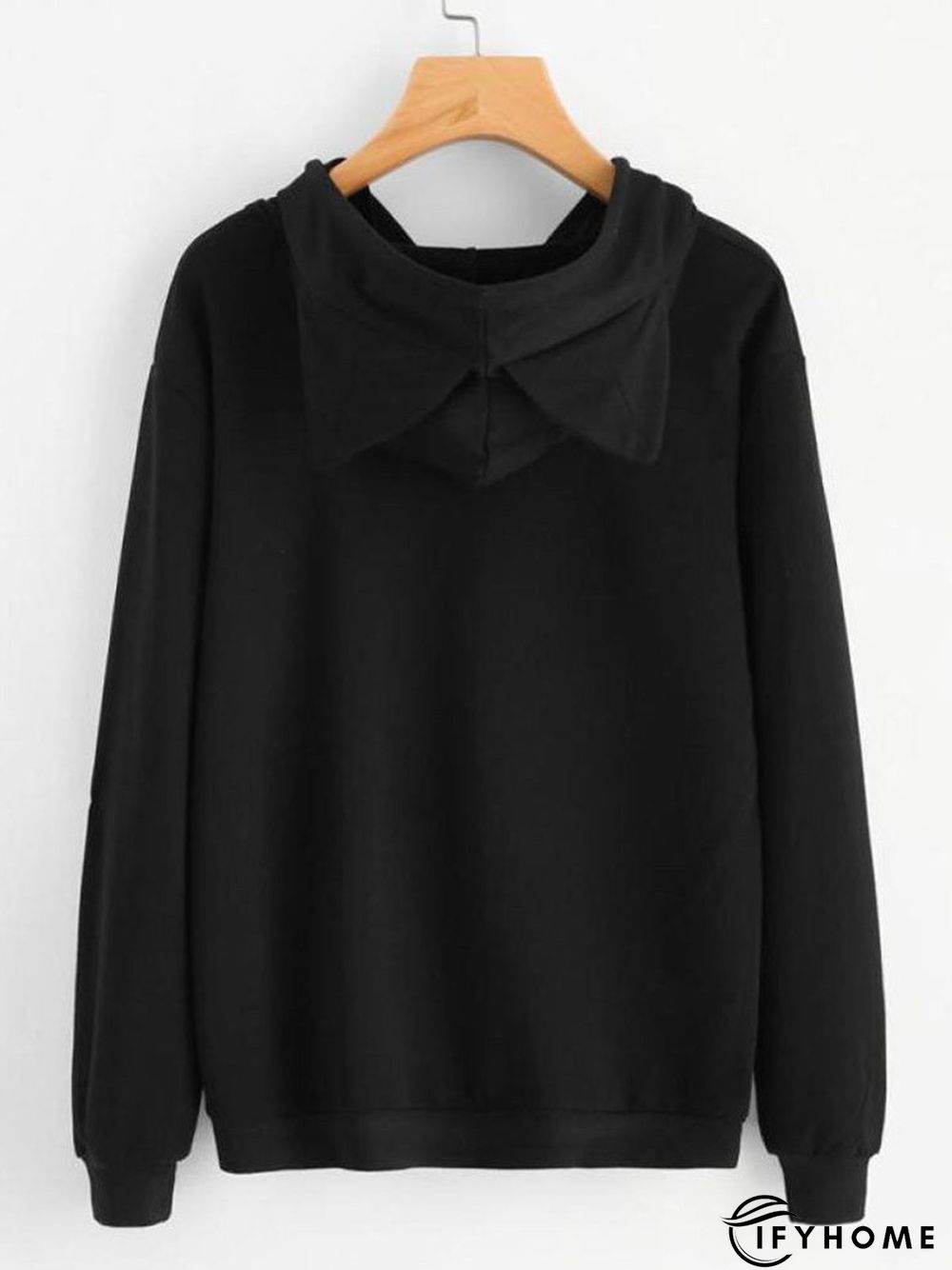 Long Sleeve Cat Printed Hoodie | IFYHOME