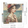 Diamond Painting -DIY Round Drill Girl(40x40cm)