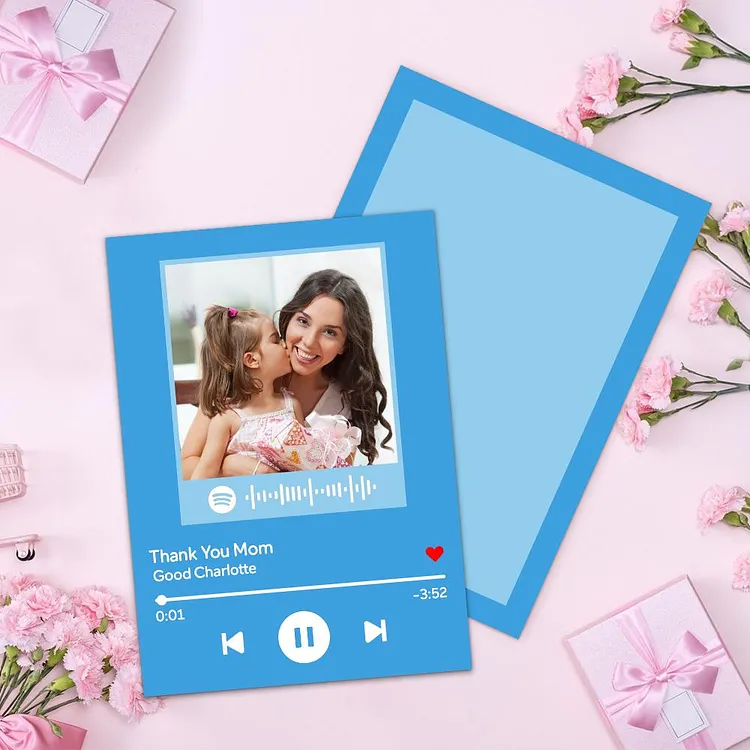 Custom Music Gift Card Happy Mother's Day| Personalized Wishes Greeting Card