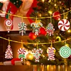 10PCS Weihnachten Zuckerstange - 5D DIY Handwerk Anhänger