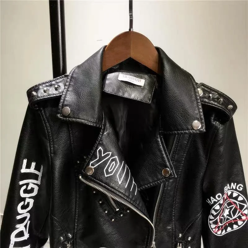 Dare You PU Leather Punk Jacket - GothBB 2022 free shipping available