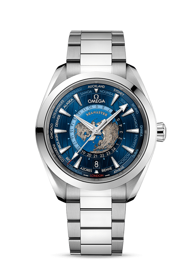 OMEGA Aqua Terra 150M CoAxial Master Chronometer GMT Worldtimer 43mm O22012432203001