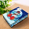Diamond Painting Christmas Snowman Jewelry Collectables Storage Box for Xmas Holiday