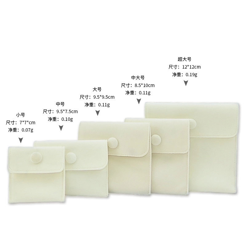 Minimalist Solid Color Cloth Jewelry Packaging Bags