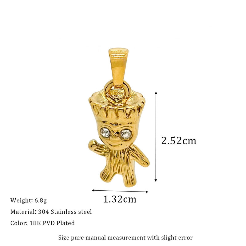 1 Piece 304 Stainless Steel Geometric Pendant Jewelry Accessories