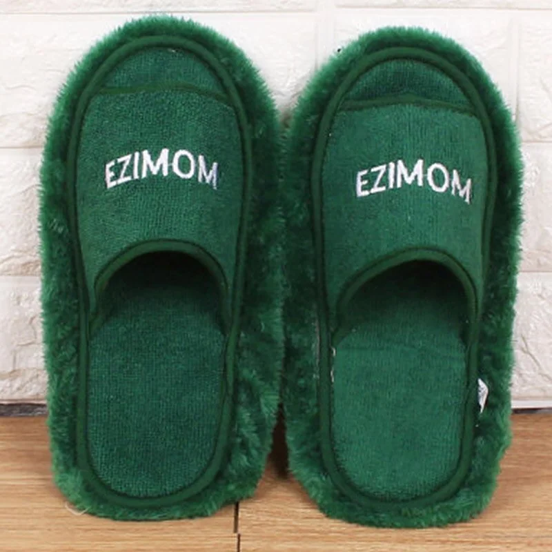 Women's Slippers for Home Removable Clean Indoor Slippers  Warm Velvet Fur Slippers Floor Light Weight Unisex Shoes for Women