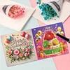 (US Only)6PCS DIY Diamond Art Greeting Cards Birthday Theme Congratulations Cards & Gifts