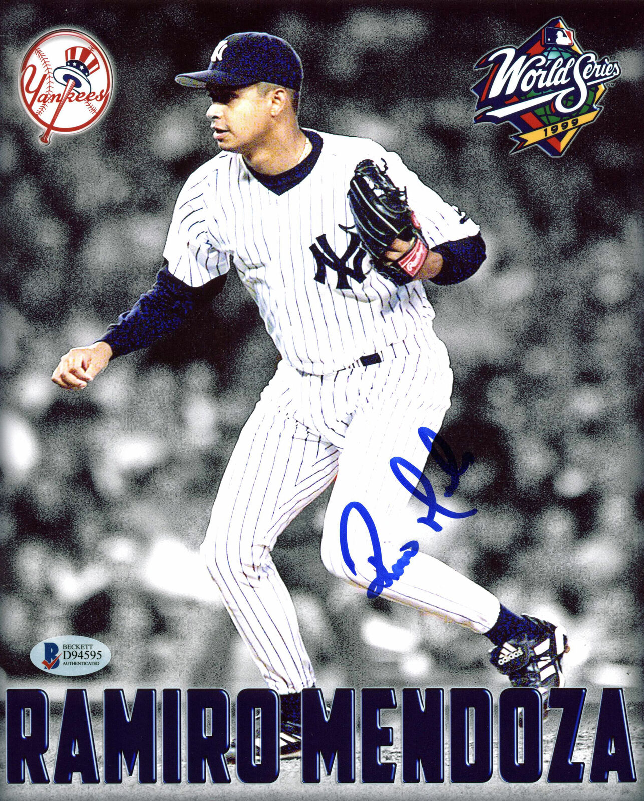 Yankees Ramiro Mendoza Authentic Signed 8x10 Photo Poster painting Autographed BAS #D94595