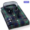 Plaid long sleeve casual cotton shirt