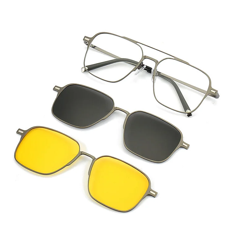 3-IN-1-SONNENBRILLE MIT MAGNETISCHER POLARISIERUNG