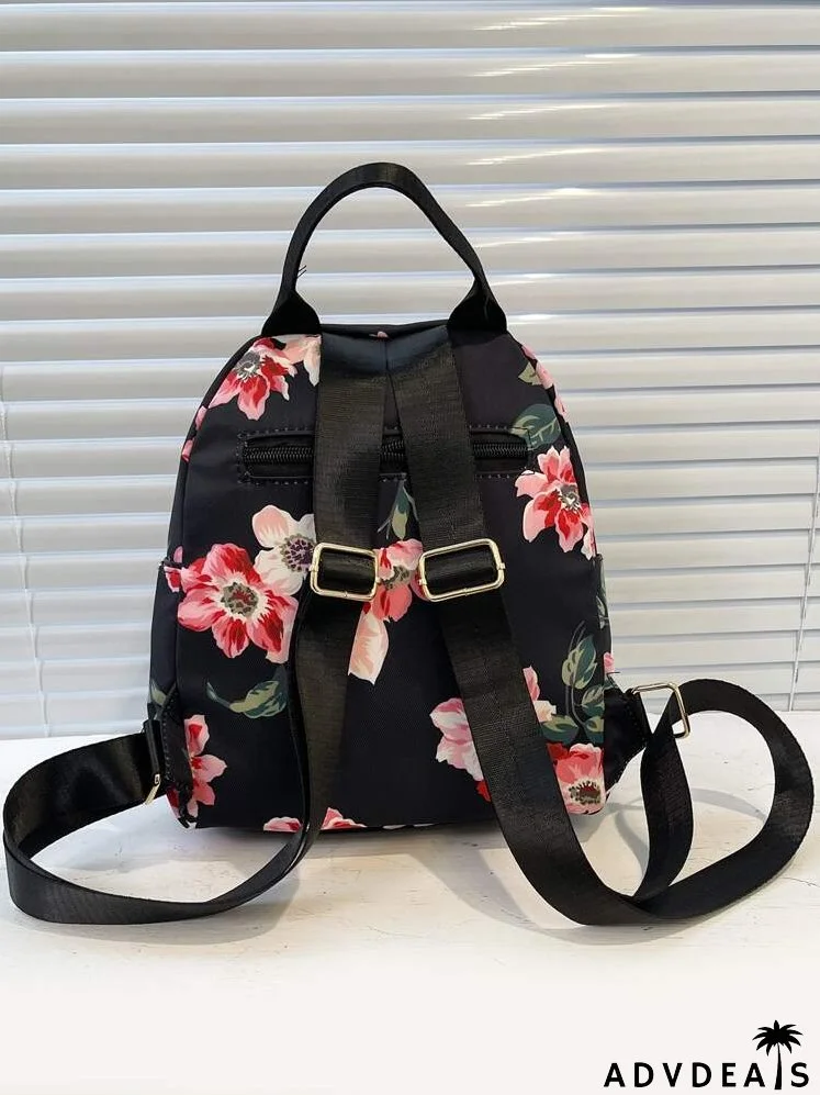 Floral Print Classic Backpack