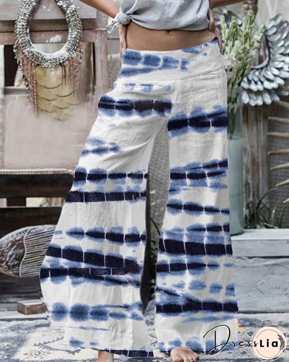 Casual Tie-dye Print Spring New Popular Designer Women's Loose Pants