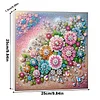 Framed Diamond Painting - Special Shaped - Flowers (25x25cm)