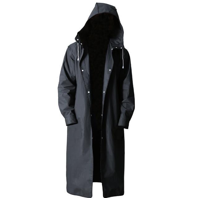 Plus Size Waterproof Hooded Raincoat