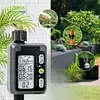 Sprinkler Timer with Easy Installation Rain Sensing Programmable Hose Faucet Controller IPX5 Waterproof for Plant Yard Lawns Outdoor (English Version)