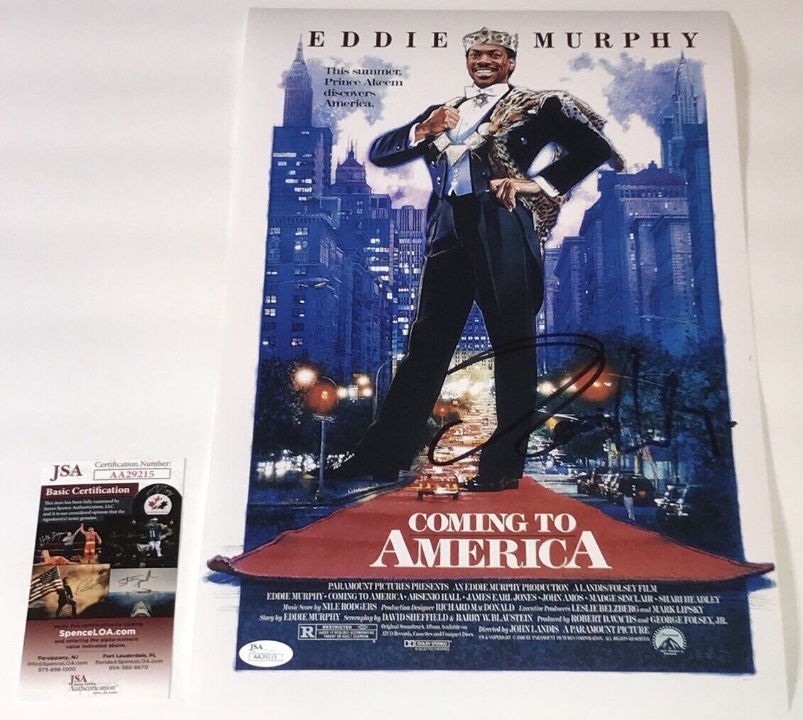 EDDIE MURPHY Signed COMING TO AMERICA 11x17 Photo Poster painting Autograph JSA COA