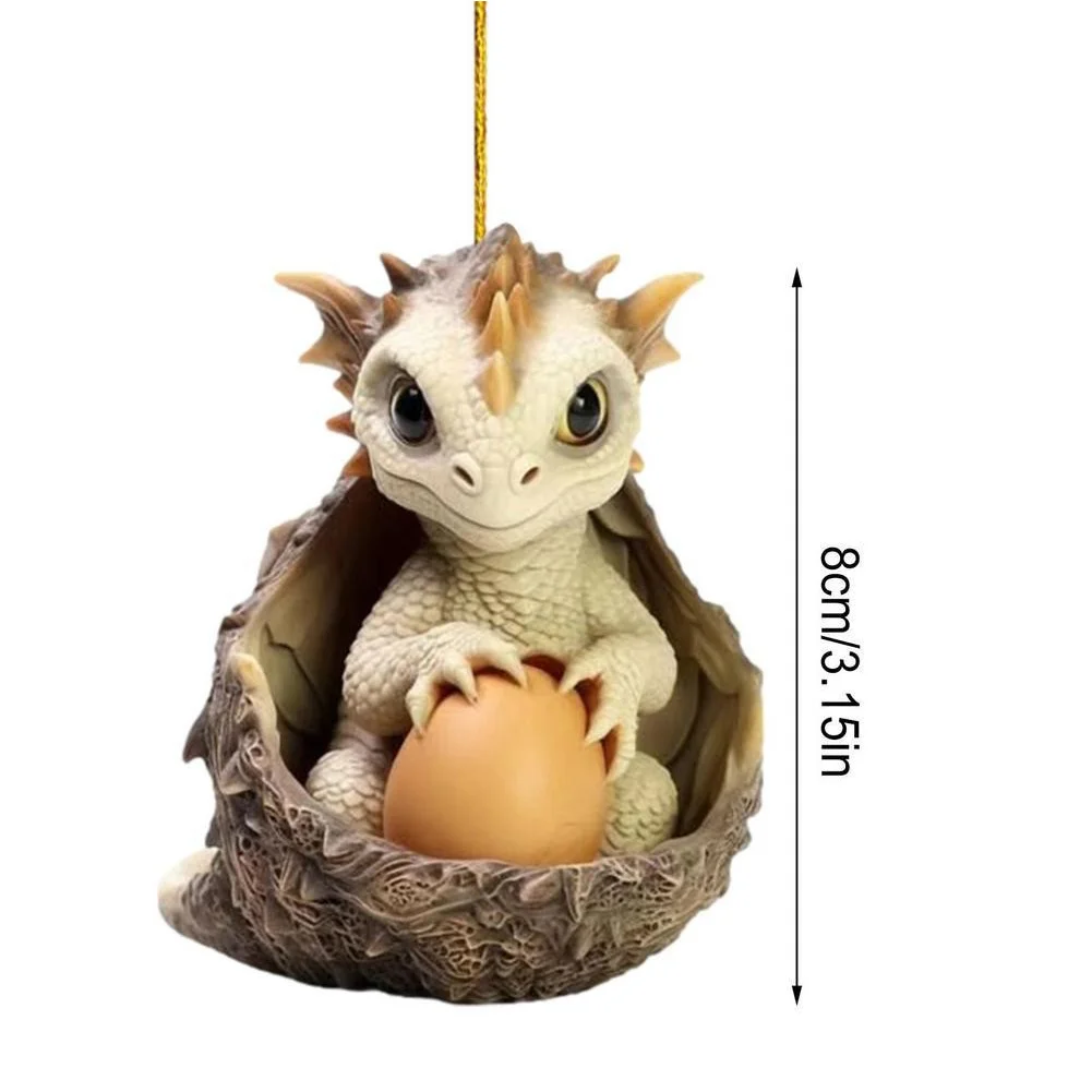Christmas Dragon Egg Decoration Novelty Cute Acrylic Party Favors (D)