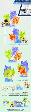Bruno's Fighting Type Team VS Red's Team - Pokemon Resin Statue - QN Studios