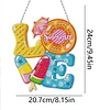 Diamond Painting Ice Cream Love Pendant for Home Window Wall