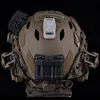 Helmet Flashlight 2 Modes Outdoor Tac Vest Lamp Airsoft Equipment (Khaki)