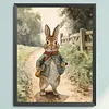 Rabbit Full Stamped Cross Stitch 11CT 3-Strand 40x50cm