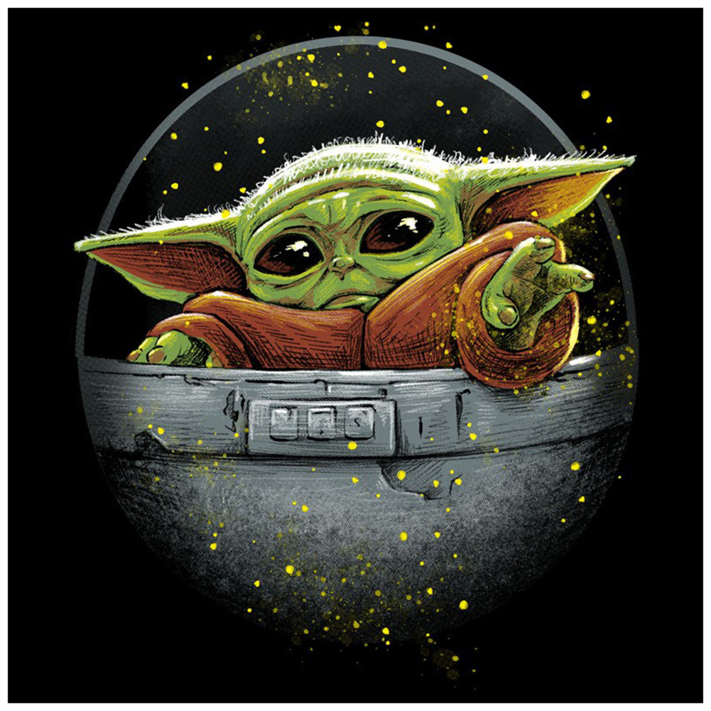 

40*40CM - Green Alien - Round Drill Diamond Painting, 501 Original