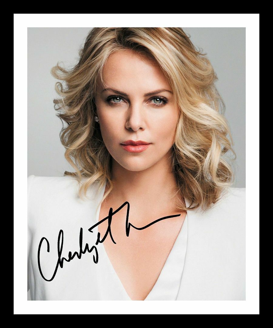 Charlize Theron Autograph Signed & Framed Photo Poster painting 1