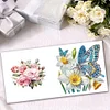 (US Local)6Pcs Owl Butterfly Diamond Painting Greeting Card for Holiday Party Favors