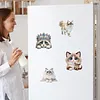 4PCS 2D/Flat Acrylic DIY Diamond Art Fridge Magnet Kit Ragdoll Cat Design DIY Art Fridge Magnet Refrigerator Sticker Magnetic Diamond Art Decor Refrigerator Mailbox Home Decoration DIY Crafts