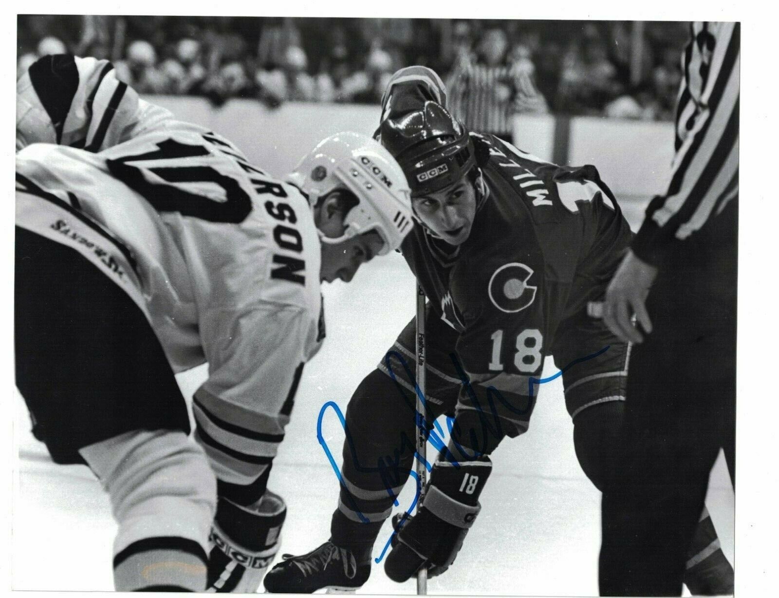 Barry Pederson Boston Bruins Signed 8 x 10