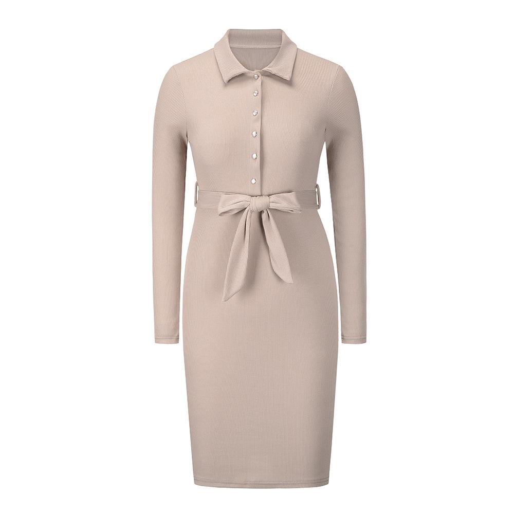 Mature Ladies Casual Pullover Knitted Dress