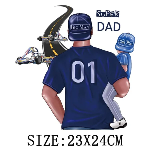 Mom&Baby Heat Sticker On T-shirt DIY Washable Iron On Transfer For Clothing Lovely Design On Clothes Patches Applique Decoration