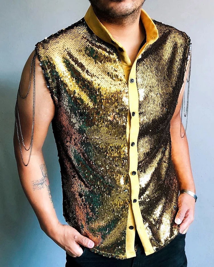 Fashion Trend Sequin Vest