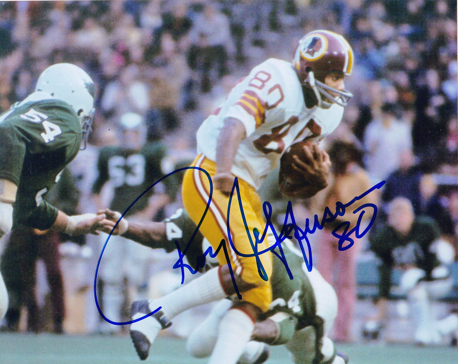 ROY JEFFERSON WASHINGTON REDSKINS ACTION SIGNED 8x10