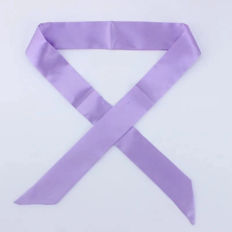 Women’s Minimalist Solid Color Satin Silk Scarves
