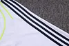 Joyfball 2025/2026 Real Madrid Half-Pull Training Suit White Retro Version Football Shirt 1:1 Thai Quality