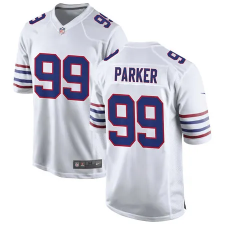 Men's Buffalo Bills #99 T.J. Parker White 2026 NFL Draft Game Jersey