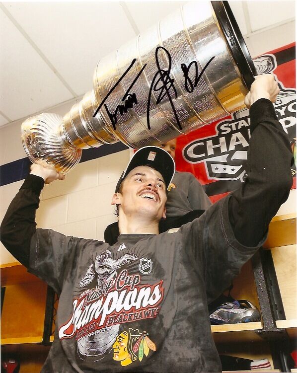 Chicago Blackhawks Tomas Kopecky Stanley Cup Signed Autographed 8x10 Photo Poster painting COA