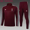 Joyfball 2025/2026 Ajax Half-Pull Training Suit Maroon Retro version Football Shirt 1:1 Thai Quality